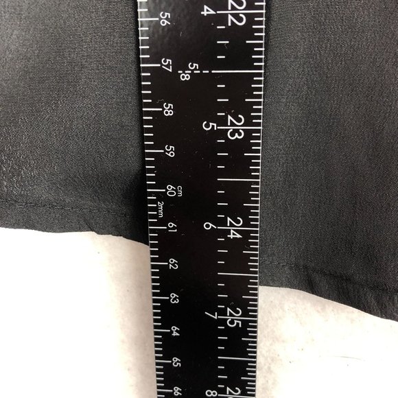 Line & Dot Women's Size Medium Black Chain Detail Sleeveless Crepe Blouse - Picture 6 of 12